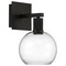 Access Lighting Port Nine Burgundy, Burgundy LED Wall Sconce, Matte Black Finish, Clear Glass 63145LEDD-MBL/CLR - alternate 4